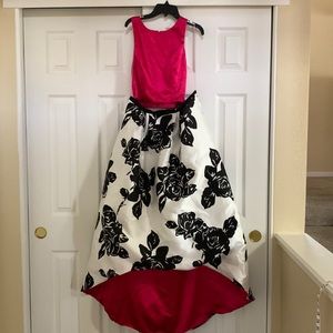 Two-piece prom dress